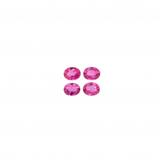 Pink Sapphire Oval 4x3mm Approximately 0.90 Carat