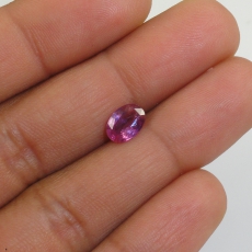 Pink Sapphire Oval Shape 7.8x5.7mm 1.27 Carat Single Pieces*