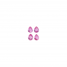 Pink Sapphire Pear Shape 4x3mm Approximately 0.90 Carat
