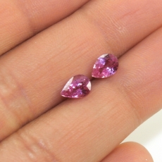 Pink Sapphire Pear Shape 7x5mm Matching pair Approximately 2.15 Carat*