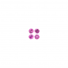 Pink Sapphire Round 2.5mm Approximately 0.35 Carat