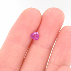Pink Sapphire Trillion Shape 5mm Approximately .60 Carat