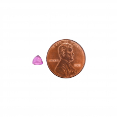 Pink Sapphire Trillion Shape 5mm Approximately .60 Carat