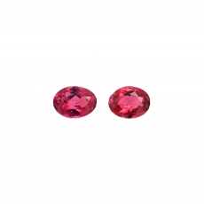 Pink Spinel Oval 5x4mm Matching Pair 0.84 Carat