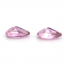 Pink Topaz Pear Shape 10x7mm Matching Pair Approximately 4.22 Carat