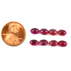 Pink Tourmaline Cab Oval 7x5 mm Approximately 7.00 Carat
