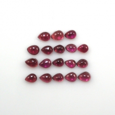 Pink Tourmaline Cabs Pear Shape 4x3mm Approximately 3 Carat