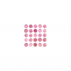 Pink Tourmaline Cabs Round 3mm Approximately 3.20Carat