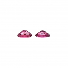 Pink Tourmaline Oval 6x4mm Matching Pair Approximately 1 Carat