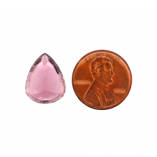 Pink Tourmaline Pear Shape 15.9x12.6mm Single Piece 9.47 Carat