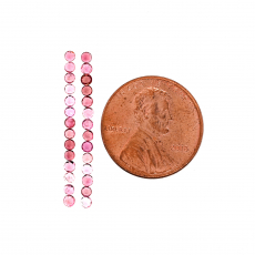 Pink Tourmaline Round 2mm Approximately 1 Carat
