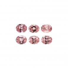 Pink Zircon Oval 5x4mm Approximately 2.50 Carat