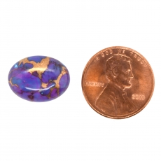 Purple Copper Turquoise Cab Oval 16x12mm Approximately  7 Carats Loose Single Piece