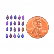 Purple Copper Turquoise Cab Pear Shape 4x2mm Approximately 2 Carat