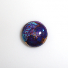 Purple Copper Turquoise Cab Round 13mm Approximately 7 Carat  Single Piece