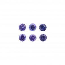 Purple Sapphire Round 2.75mm Approximately 0.60 Carat