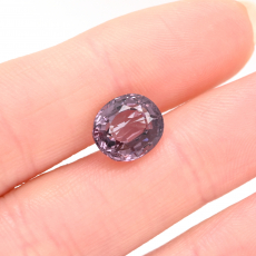 Purple Spinel Oval Shape 9.5x8.5mm 3.59 Carat Single Piece