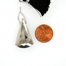 Pyrite Drop Conical Shape 31x20mm Drilled Bead Single Piece