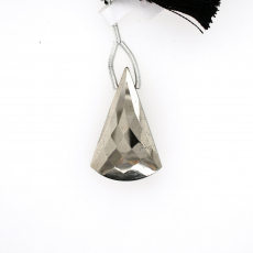 Pyrite Drop Conical Shape 31x20mm Drilled Bead Single Piece