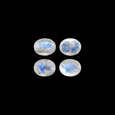 Rainbow Moonstone Faceted Oval 10X8mm Approximately 10 Carat
