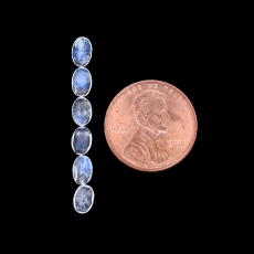 Rainbow Moonstone Faceted Oval 6X4mm Approximately 2.40 Carat