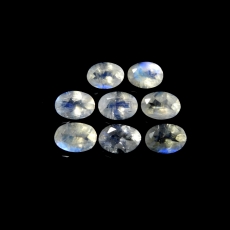 Rainbow Moonstone Faceted Oval 7X5mm Approximately 5 Carat