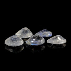 Rainbow Moonstone Faceted Pear Shape 6x4mm Approximately 2 Carat