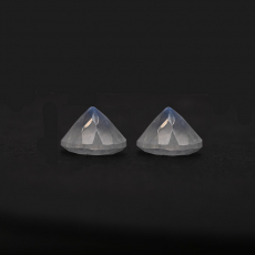 Rainbow Moonstone Faceted Round 10mm Approximately 7.38 Carat