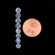 Rainbow Moonstone Faceted Round 5mm Approximately 3.50 Carat