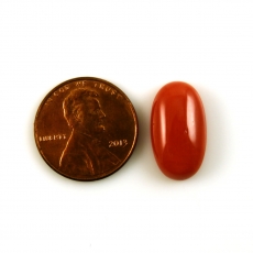 Red Coral Cabs Oval 18X10MM Approx 8.68 Carat