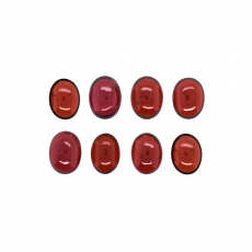 Red Garnet Cab Oval 8x6mm Approximately 11 Carat