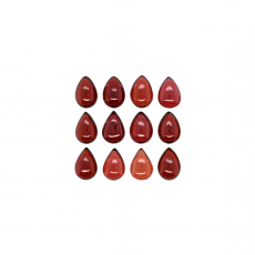 Red Garnet Cab Pear Shape 7x5mm Approximately 11 Carat