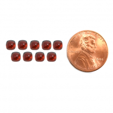 Red Garnet Cabs Cushion 5mm Approximately 6 Carat
