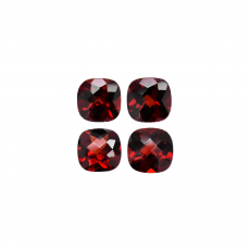 Red Garnet Cushion 6mm Approximately 4 Carat