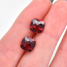 Red Garnet Cushion 8mm Approximately 4.80 Carat