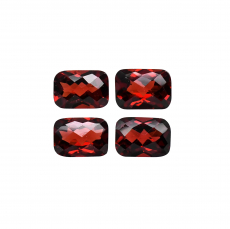 Red Garnet Emerald Cushion 7x5mm Approximately 4.70 Carat