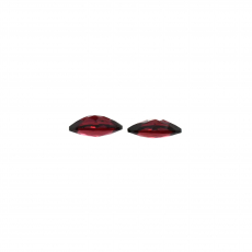 Red Garnet Marquise Shape 10x5mm Matching Pair Approximately 2.70 Carat