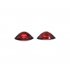 Red Garnet Oval 11x9mm Matching Pair Approximately 7.75 Carat