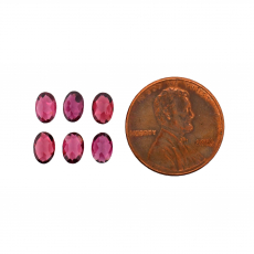Red Garnet Oval 6x4mm Approximately 3.24 Carat