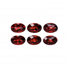 Red Garnet Oval 6x4mm Approximately 3.32 Carat