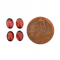 Red Garnet Oval 7x5mm Approximately 4 Carat
