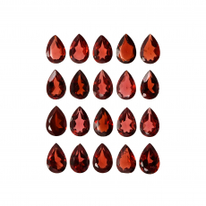 Red Garnet Pear Shape 6x4mm Approximately 9 Carat