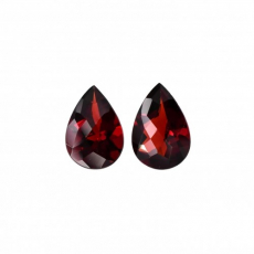Red Garnet Pear Shape 9x6mm Matching Pair Approximately 3 Carat