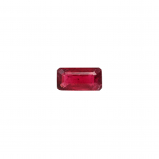 Red Spinel Baguette Shape  9x4.5mm Approximately 1.36 Carat
