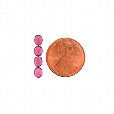 Red Spinel Oval 5x4mm  Approximately 1.74 Carat