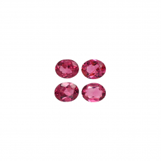 Red Spinel Oval 5x4mm  Approximately 1.74 Carat