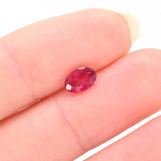 Red Spinel Oval 6.5x4.4mm Approximately 0.62 Carat