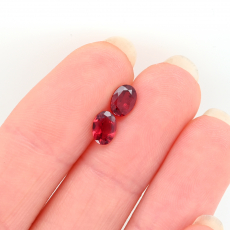 Red Spinel Oval 6X4mm Approximately 1.18 Carat