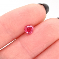Red Spinel Pear 4.8x4.6mm 0.36 Carat Single Piece