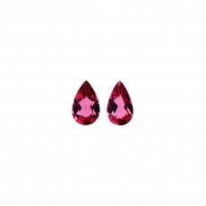 Red Spinel Pear Shape 4x2.5mm Matching Pair Approximately 0.25 Carat